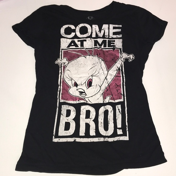 Little girls come at me bro T-shirt tweety bird - Picture 1 of 5